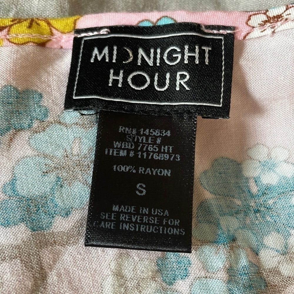 Midnight Hour Dress Bundle SM Pink Blue Ribbed Skater Ditsy Floral Mini Whimsi - Picture 8 of 15